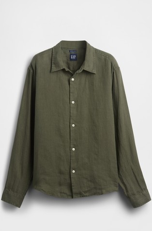 Moška relaxed fit lanena srajca