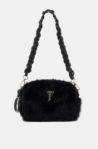 Faux fur camera bag