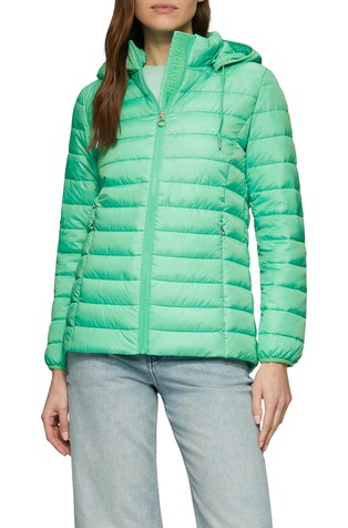 Lightweight quilted jacket with hood