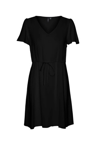 VMEASY viskozna obleka s kratkimi rokavi