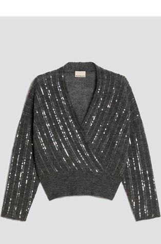 Sequin-embroidered jumper