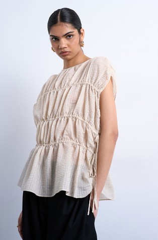 TSENA majica s stranskim zavezovanjem