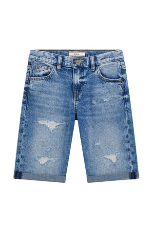 Denim kratke hlače z raztrganinami