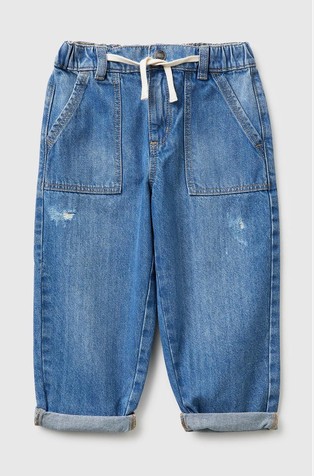 Jeans hlače z zatezno vrvico