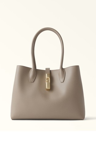 Medium leather tote