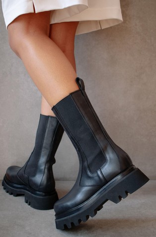 ALOHAS All Rounder Leather Boots Black 4
