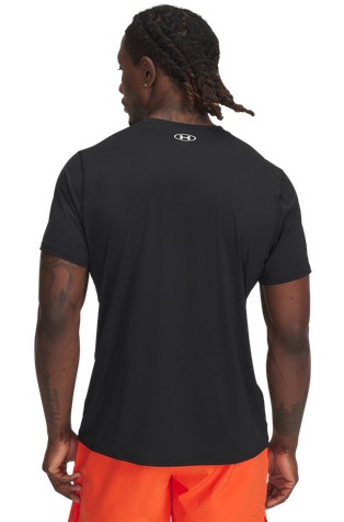 UNDER ARMOUR HeatGear® fitted majica za trening Črna - Black / White 2
