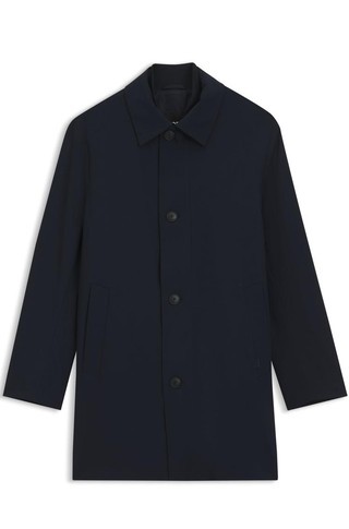 Regular-fit coat with removable vest