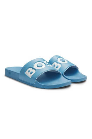 Slides with large logo detail