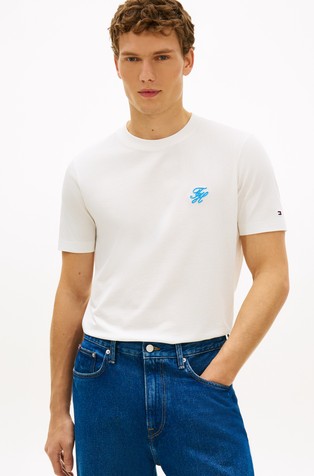 Majica iz jerseya z vezenim logotipom