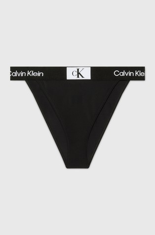 CALVIN KLEIN High Waisted Bikini Bottoms - CK96 Black 4