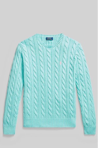 Strukturirano pleten bombažen pulover