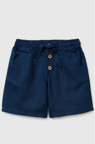 Linen blend shorts