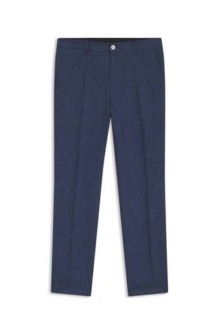 Slim-fit trousers in a linen blend