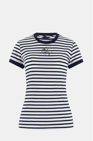 Črtasta majica s kratkimi rokavi