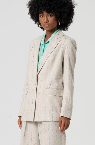 Oversized fit blazer in viscose-blend