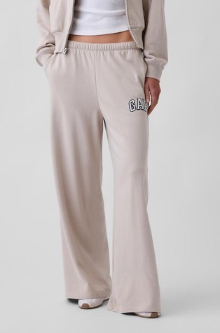 Gap Logo French Terry Wide-Leg Joggers