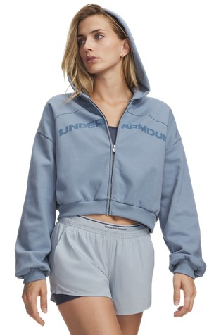 UA Icon Fleece Wordmark Full Zip Sweatshirt