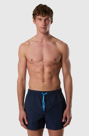 Swim shorts with logo patch