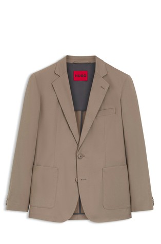 Slim-fit jacket in stretch cotton