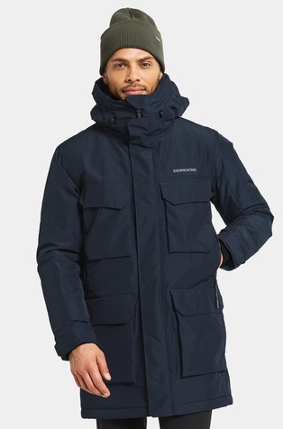 Drew vodoodporna podložena parka s kapuco