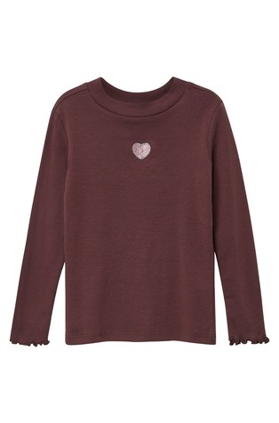 Long sleeve with glittery embroidery