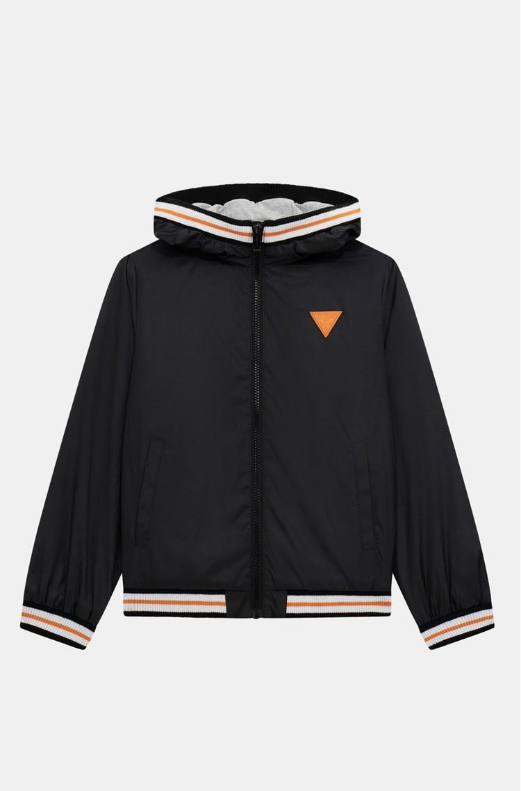 GUESS Hooded windbreaker Black 
