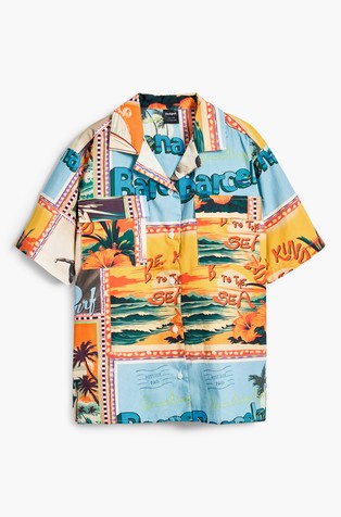 DESIGUAL Tropical postcards shirt Multi 5
