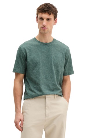 Regular fit črtasta majica s kratkimi rokavi iz jerseya