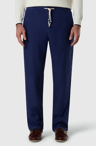 Regular fit linen trousers