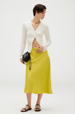 Satin skirt
