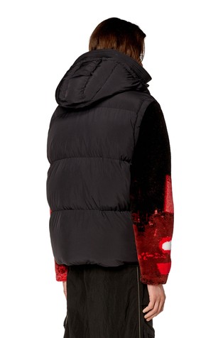 DIESEL Puffer vest with detachable hood | Emporium