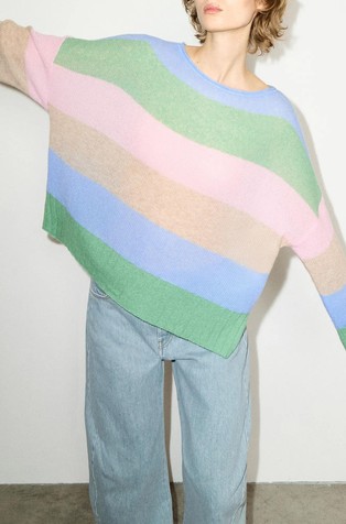Oversized fit wool-blend jumper