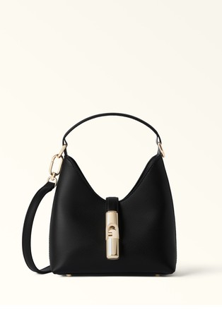 Mini Leather Hobo Bag