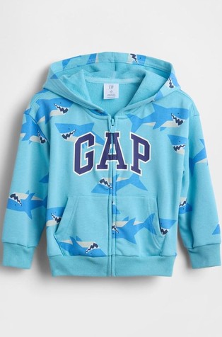 Gap Logo relaxed fit jopa s kapuco za malčke