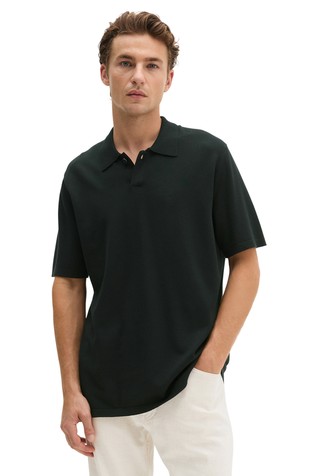 Short-sleeved polo in organic cotton
