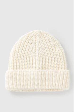 Chunky knit hat in wool blend