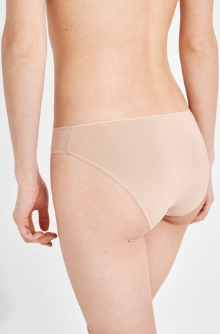 WOMEN'SECRET Paket 3 klasičnih spodnjih hlačk iz mikrofibre Bež - Beige 3
