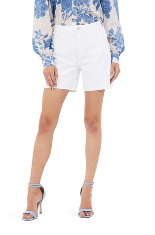 Stretch cotton jeans shorts