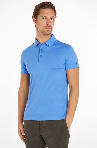 Slim fit polo majica iz merceriziranega bombaža