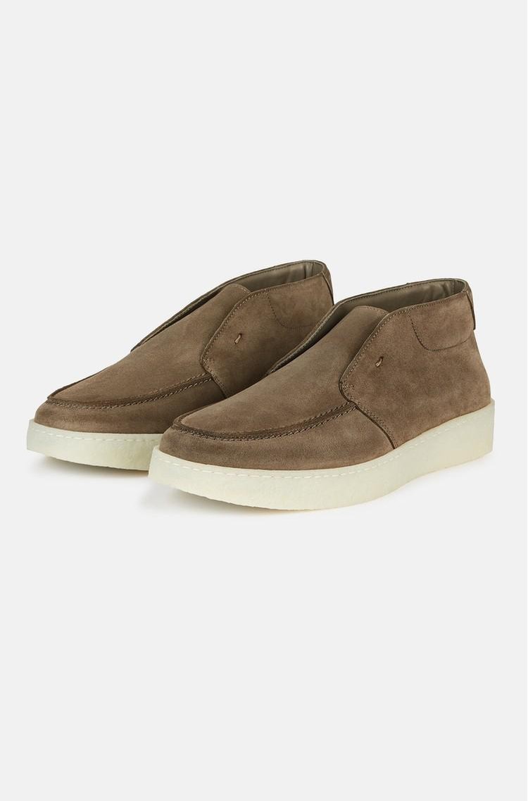 BOGGI MILANO Gležnjarji iz semiša Rjava - Brown 