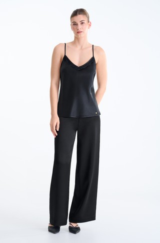 Satin Luxe satin trousers