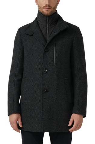 Kratek plašč z odstranljivim notranjim ovratnikom