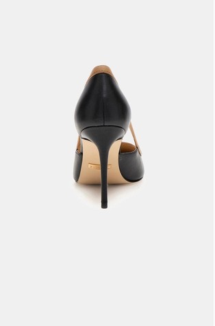 GUESS Ricky genuine leather court shoes Black / Brown 4