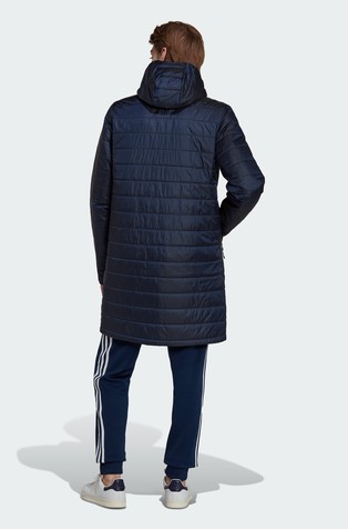 ADIDAS Dolga prešita bunda Modra - Blue 2