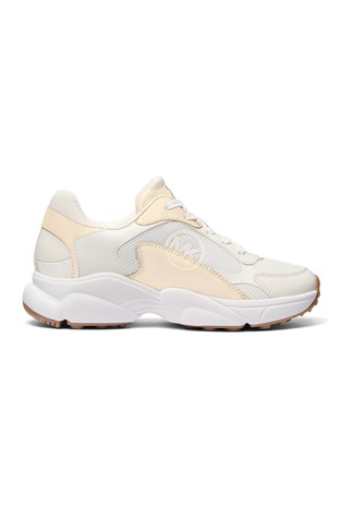 Sami Mesh Trainers with Faux-leather Trims