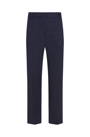 TOMMY HILFIGER Cropped chino hlače z ravnimi hlačnicami Modra - Blue 5