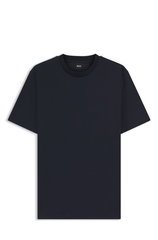 Majica iz bombažne mešanice z vzorcem monogramov v notranjosti