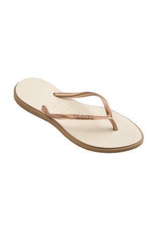 HAVAIANAS Slim Point japonke Bež - Rose Gold / Beige 2