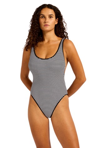 Clubhouse črtaste enodelne kopalke